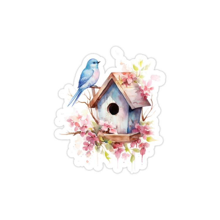 Blue Bird House - Spring