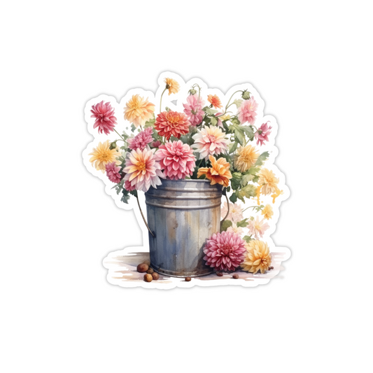 Flower Bucket - Spring