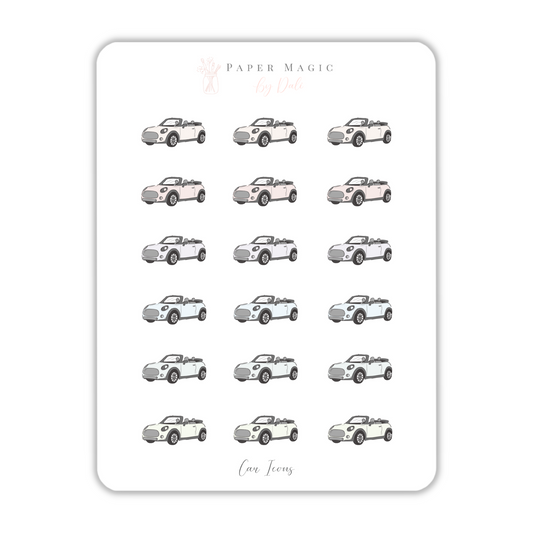 Car Planner Icon Stickers