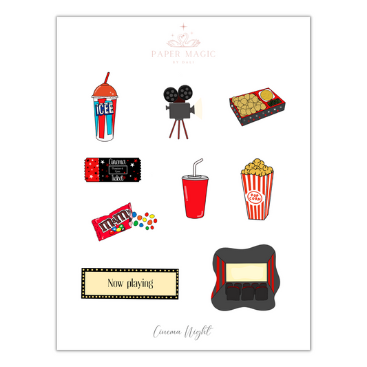 Cinema Night Deco Sheet