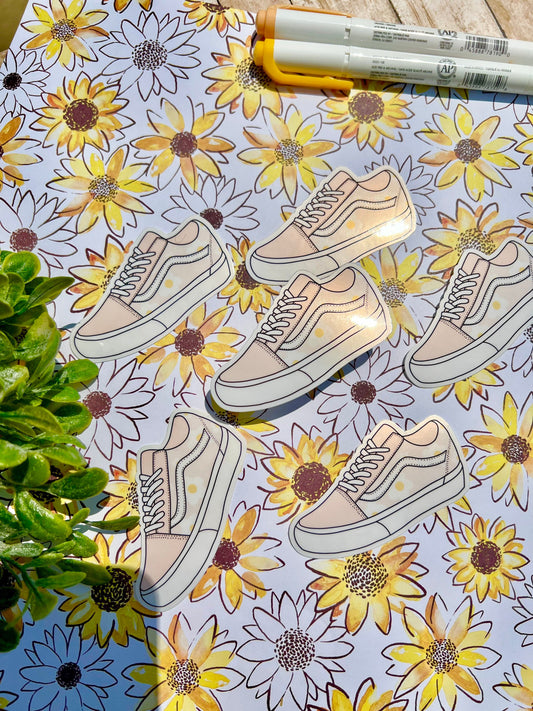 Boho Floral Shoe Vinyl Stickers