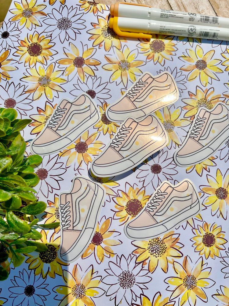 Boho Floral Shoe Vinyl Stickers