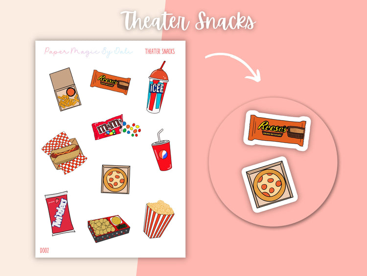 Movie Night Deco Stickers