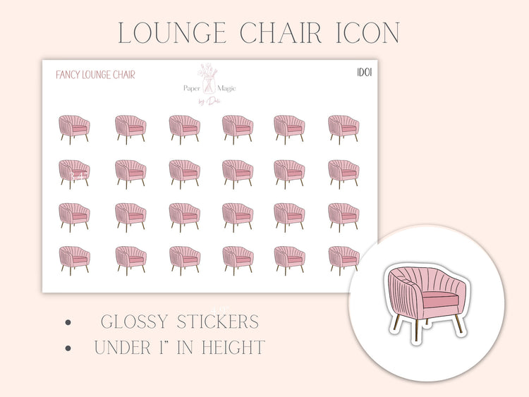 Scalloped Lounge Chair Icons